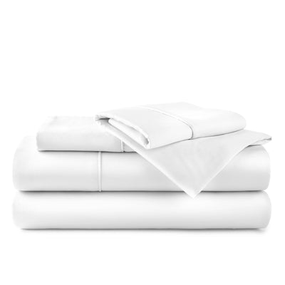 White organic bamboo bed sheets