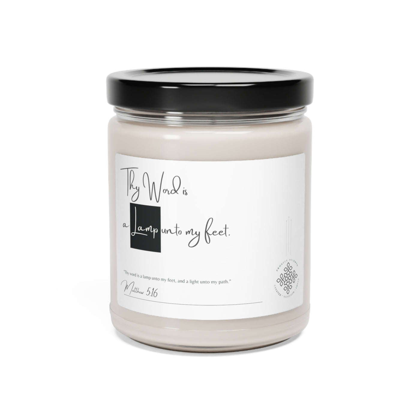 Thy Word is a Lamp - Scented Soy Candle, 9oz