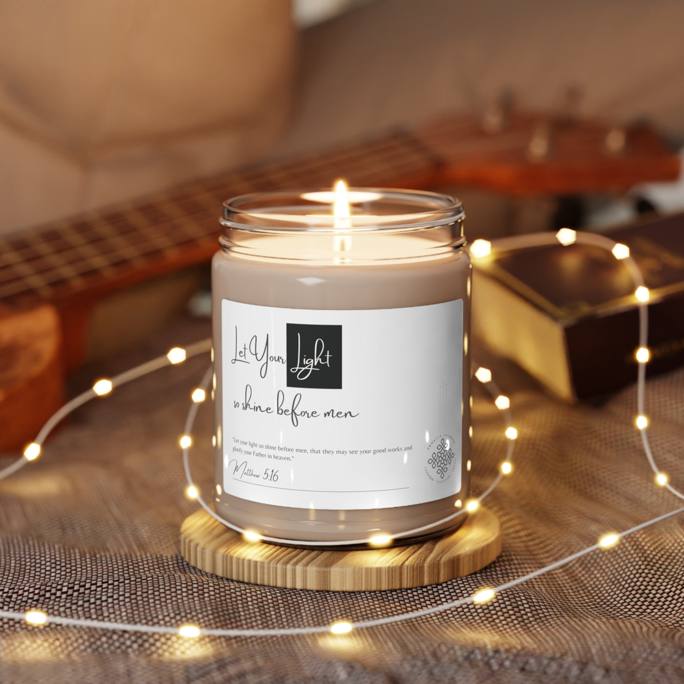 Let Your Light so Shine - Scented Soy Candle, 9oz