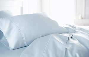100% Organic Bamboo Sheets in Blue