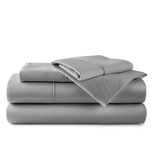 Set of 100% organic bamboo sheets in the color Grey