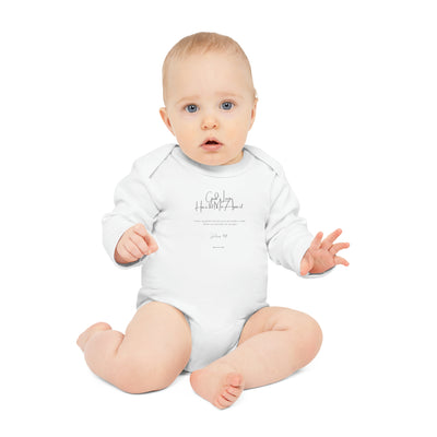 Long-Sleeve Organic Prosperity Baby Bodysuit